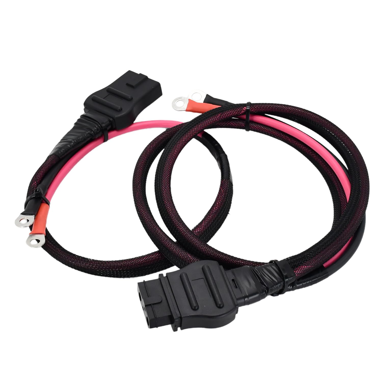 Sogoparts 21294 61169 Battery Cable Harness Kit 2Pin for Western Fisher Snow Plow Wiring Harness Replaces 34.8in Plow Side 8245, 66in Truck Side 8274,