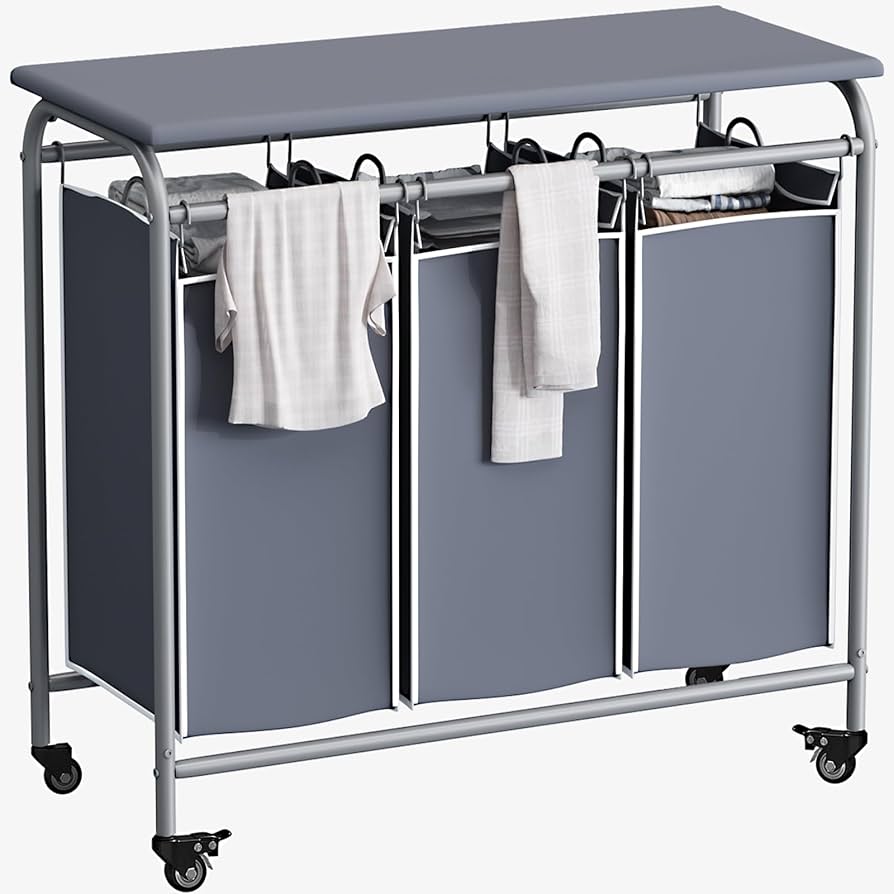 【送料無料】Laundry Basket Wagon 3rack/3color 712wLKTIO1L._UF350,350_QL80_.jpg