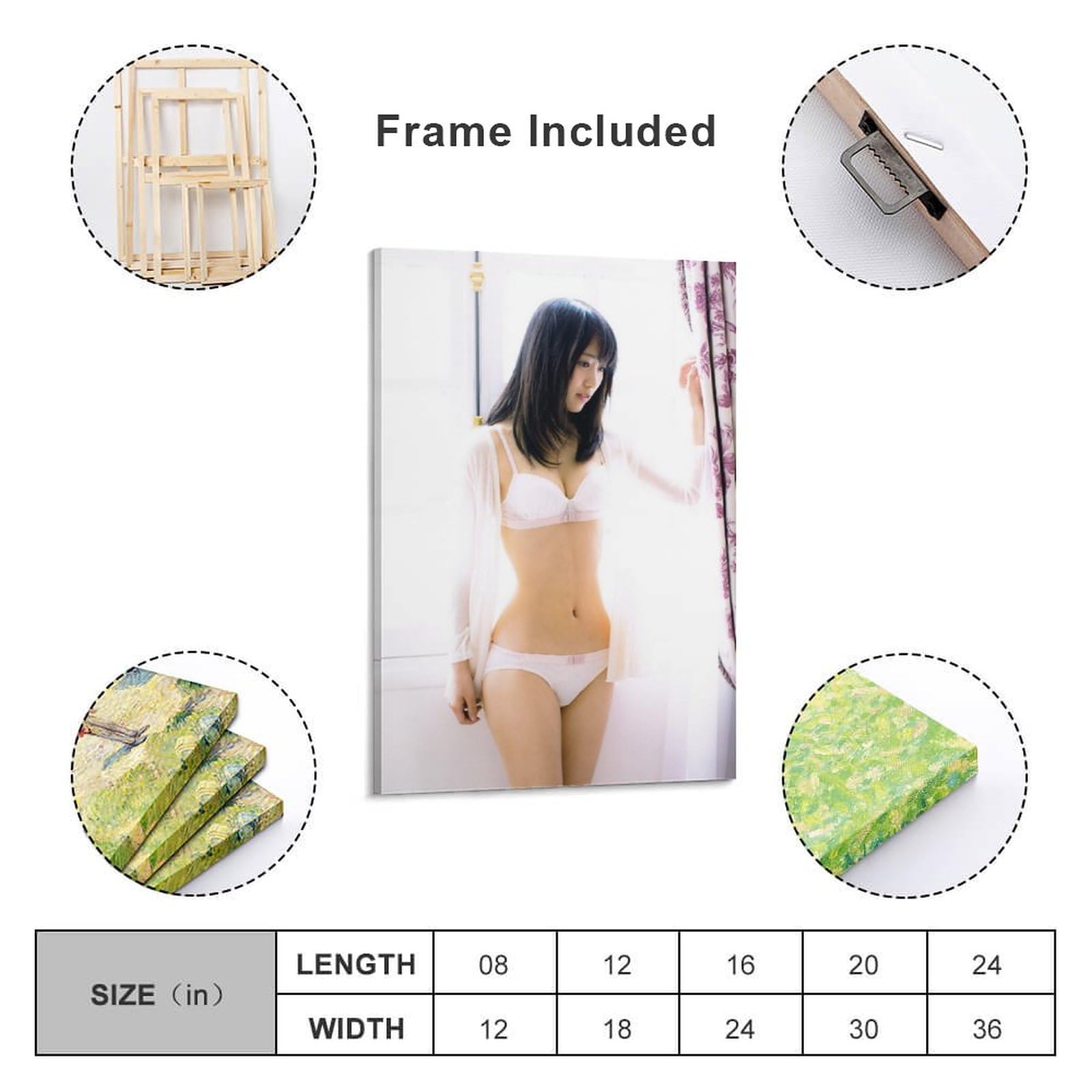 Amazon.co.jp: 欅坂46菅井友香水着セクシー写真ポスターアートパネル