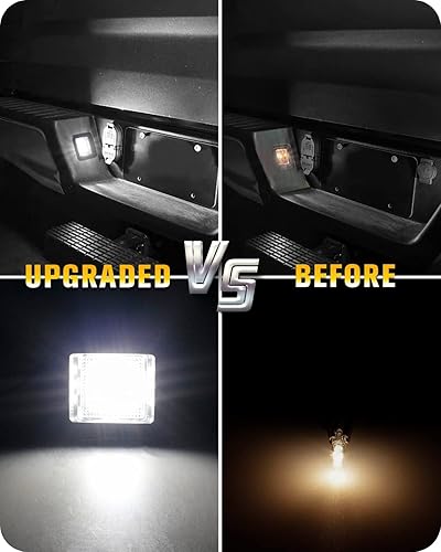 Miniatura 3 de NDRUSH Luces LED para matrícula, montaje de lámpara con enchufe compatible con Ford F150 2015 2016 2017 2018 2019 2020