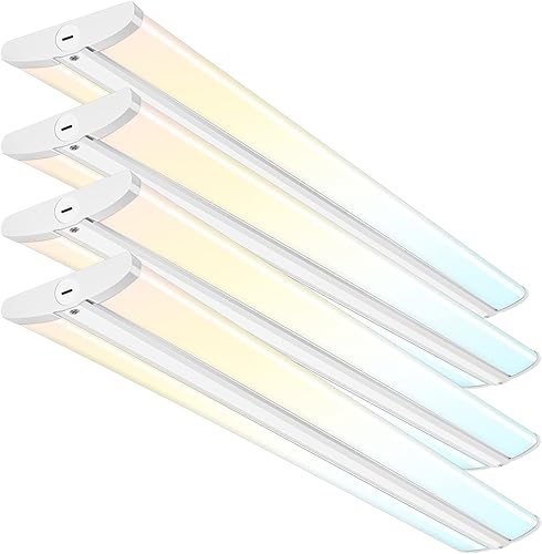 Luz envolvente LED ultra delgada de 4 pies con 3 vatios3 lúmenes3 CCT seleccionables, 55 W65 W75 W, 5500 lm6500 lm7500 lm, 3000 K4000 K5000 K, luz