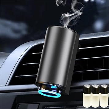 Smart Car Air Freshener Diffuser, Smart Air Freshener with Three Adjustable, 2024 New Intelligent Car Aroma, Rechargeable, Refill Car Diffuser for Men