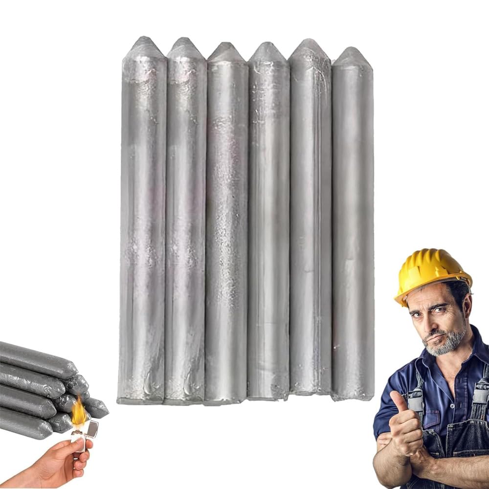 Low Temperature Universal Welding Rod, 2026 New Metal Universal Low Temperature Easy Melt Welding Rods, Lighter Welding Rod,Easy Welding Rods for Metal Welding,Aluminum Welding Rods (6 Pcs)