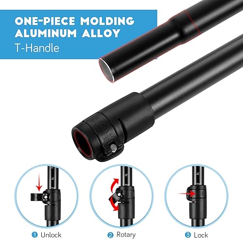 Miniatura 3 de BESPORTBLE Raquetas SUP ajustables de aleación de aluminio, paletas telescópicas para verano, surf, canoa, kayak