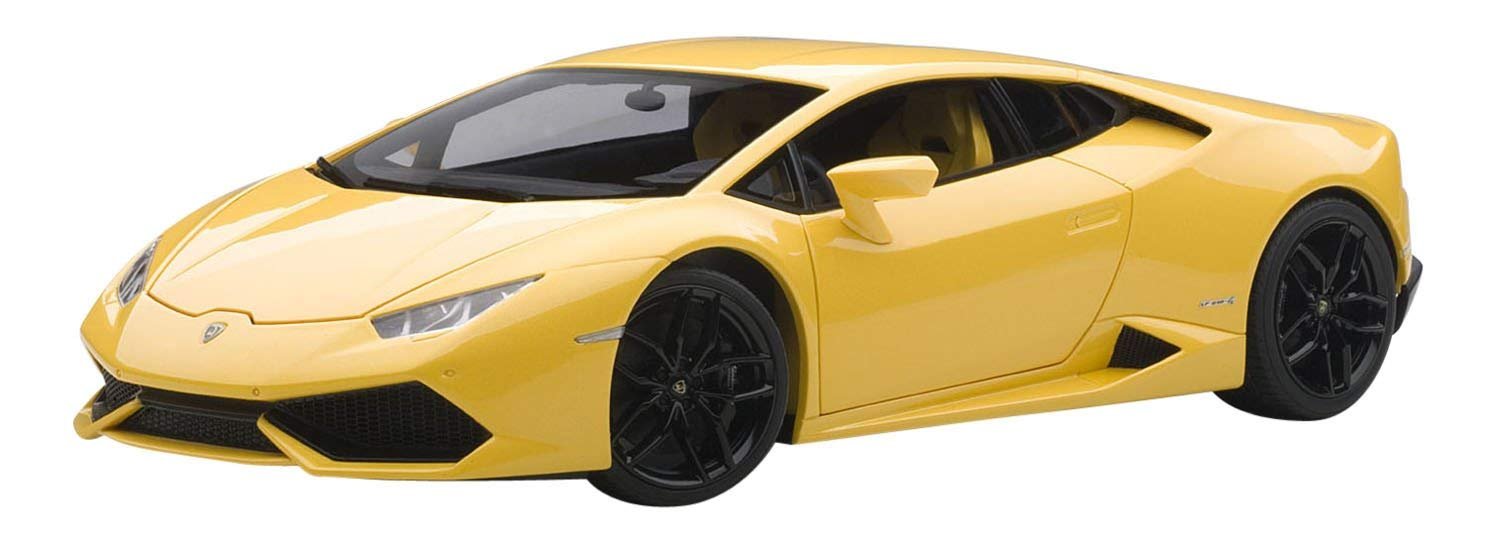 Lamborghini Huracan LP610-4 Giallo Midas Pearl Effect/Yellow Pearl 1/18 Model Car by Autoart 74604