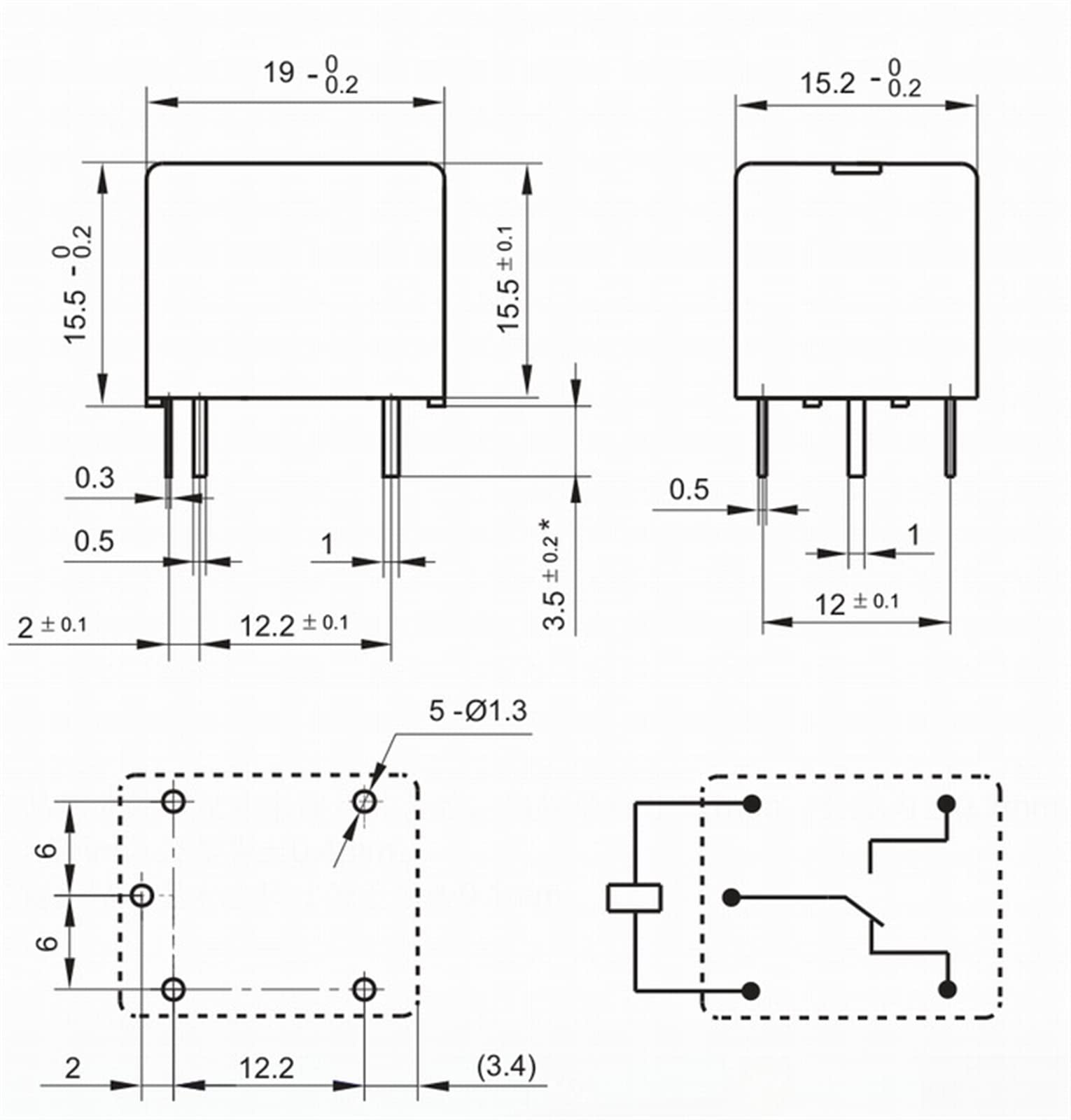 899-1C-C 24VDC 899-1C-FC 12VDC 899B-1C-FC 12VDC (T73-1C-12V/24V-10A) Relais 5 Broches 1 pièces (Size : 899B-1C-F-C 12VDC)