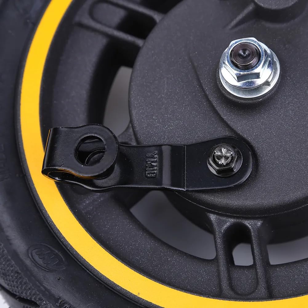 Komplettrad Vorderrad 10 Zoll (10x2.125, 60/70-6.5) für Ninebot Max G30, Motus Scooty 10, Siver 10 Plus E-Scooter inkl. Luftreifen, Felge & Trommelbremse (1 Stück)