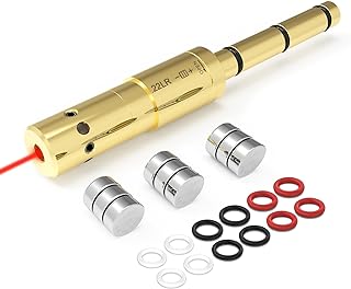 Laser Bore Sight,End Barrel Laser BoreSighter Accurate and Easy Fit Revolvers Pistols and Air Guns - Angeebin