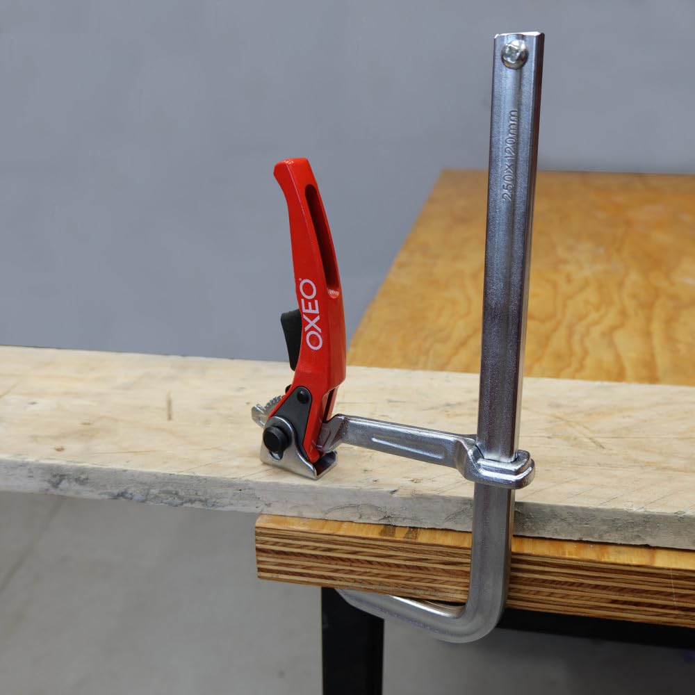 Serre joint à levier 250mm X2 - Rapide - Force de serrage 250kg - Grande envergure 250mm - Saillie 120mm - Acier forgé