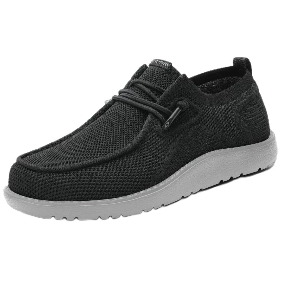 itazero Men's Extra Wide Slip-On Shoes Loafers Orthopedic Diabetic Shoes for Swollen Feet Comfortable Walking with Arch Support for Plantar Fasciitis, 02black, 11 Wide-picture-19