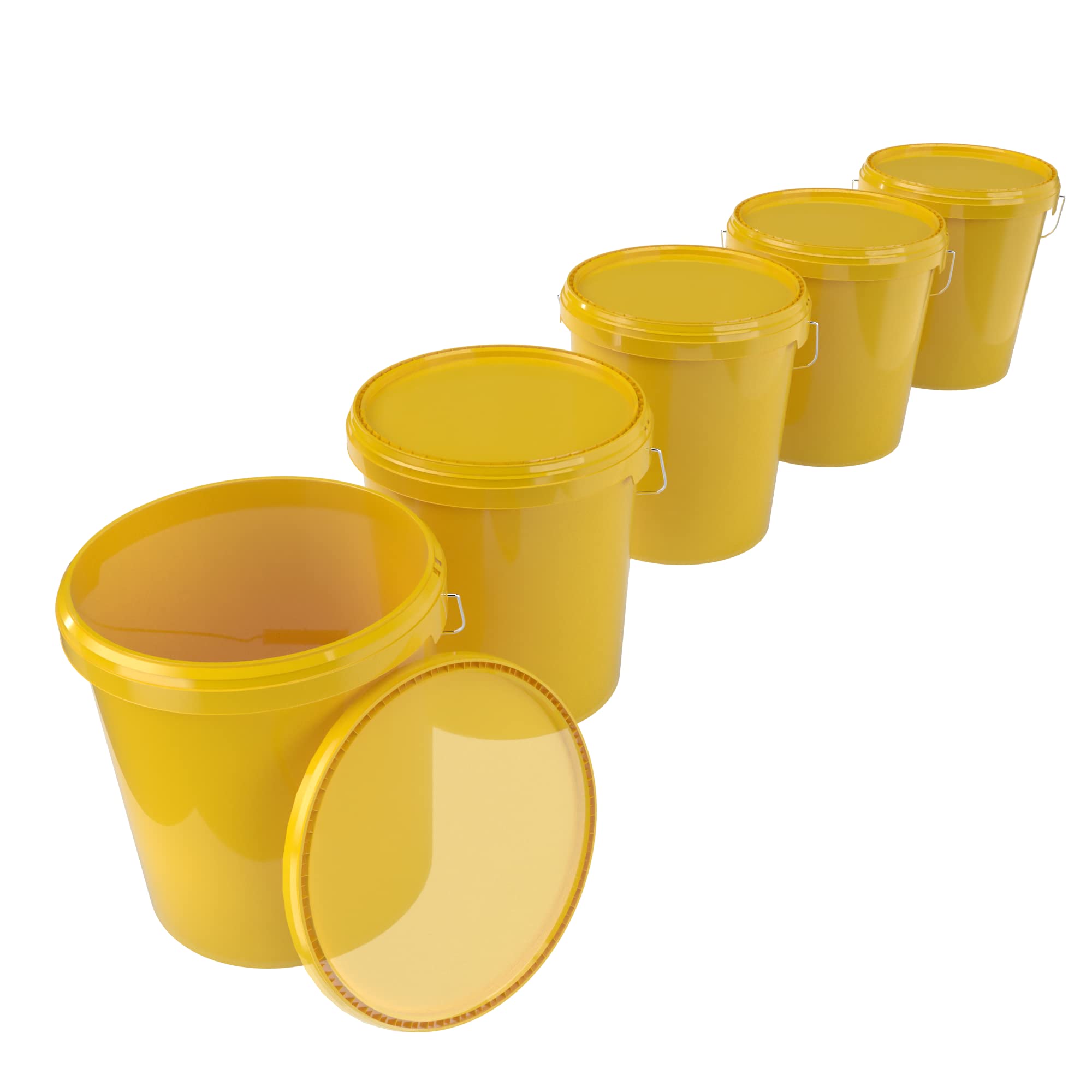 Secchio Per Alimenti Con Coperchio 16 Litri - Ermetico, Nero, Per Detersivi E Prodotti Chimici - Foto 7