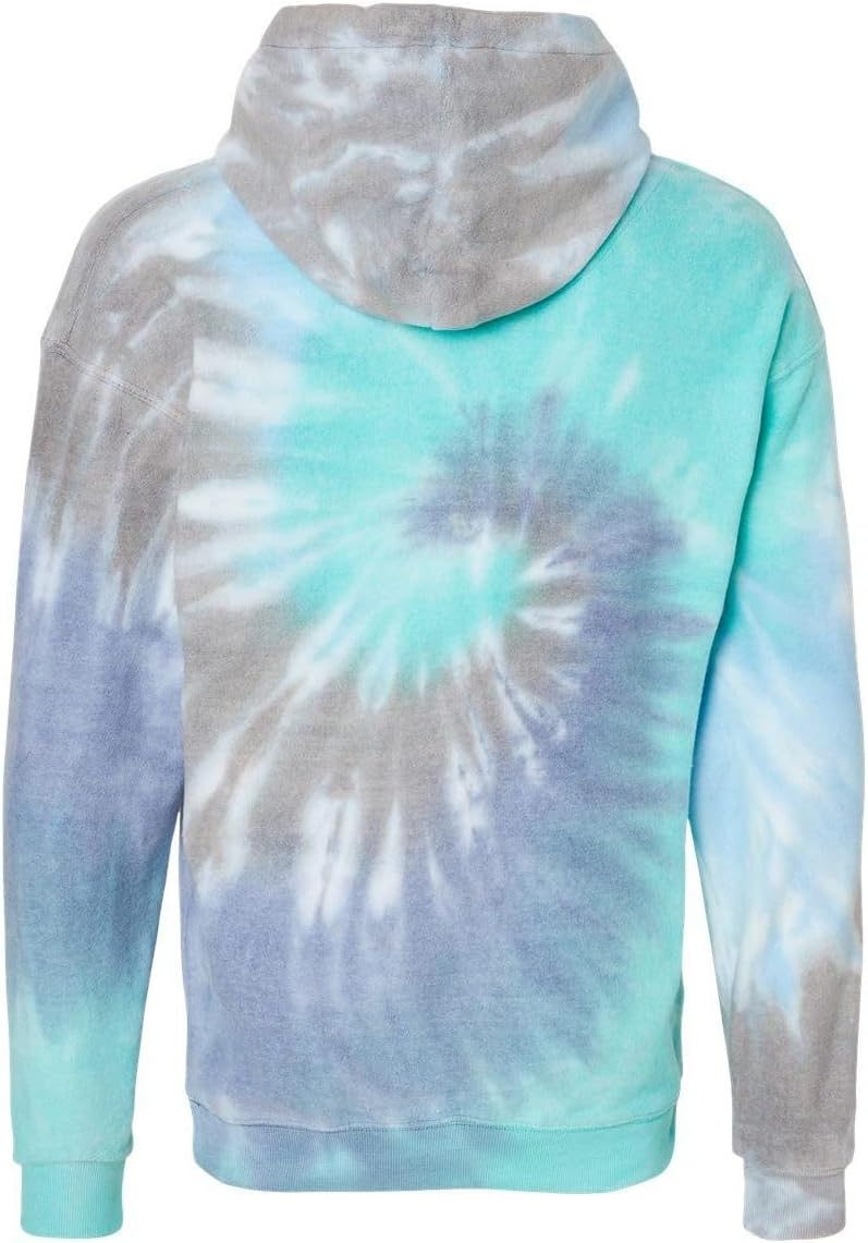 Colortone Tie Dye Cloud Fleece Hoodie for Women and Men - Loose Fit Fleece Sweatshirts - The Inside-Out Hoodie - Image 2