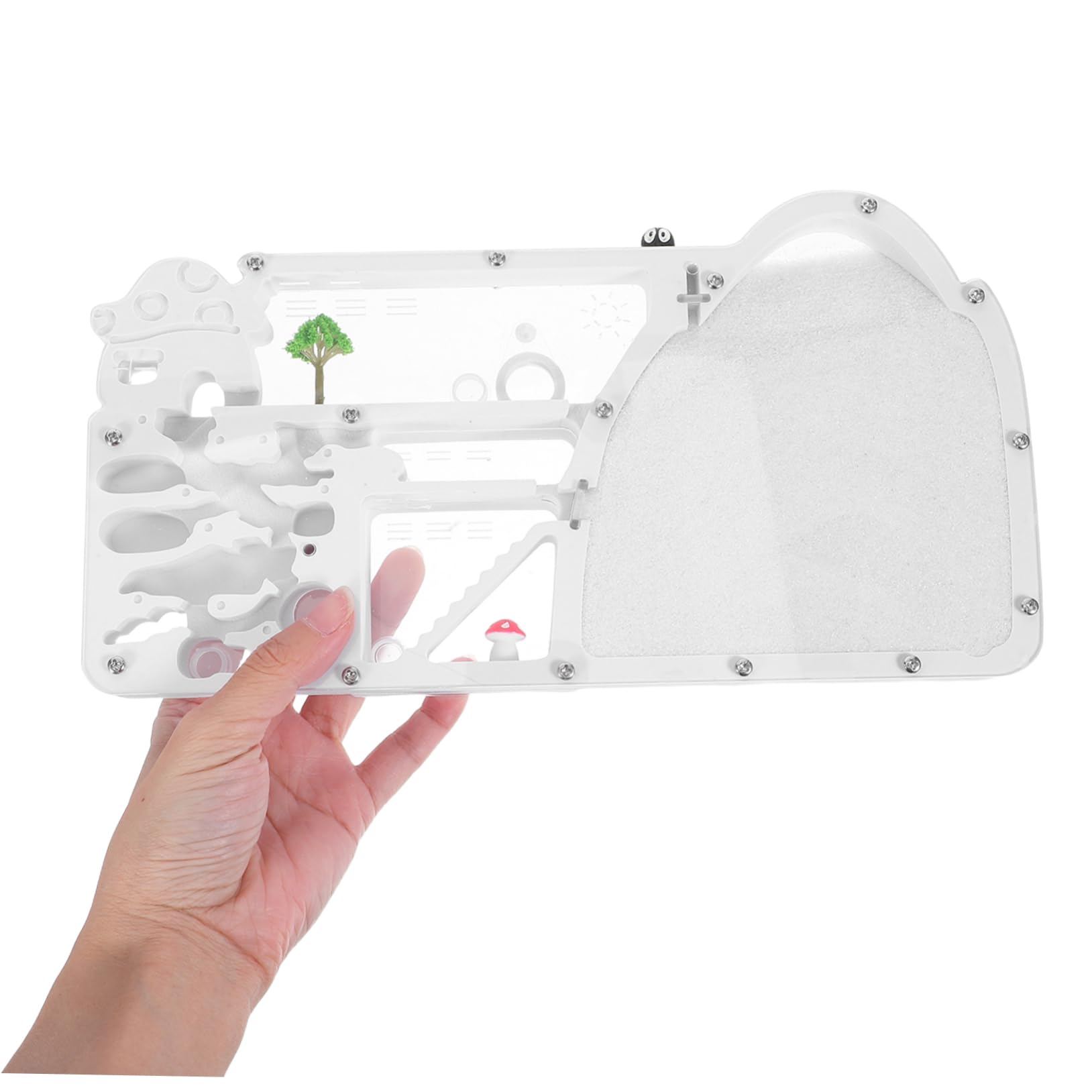 Castillo de Observación de Hormigas Abs Blanco para Niños | Refugio de Hormigas, Granja de Hormigas Trepadoras, Decoración Colegio, Kit Científico Interactivo