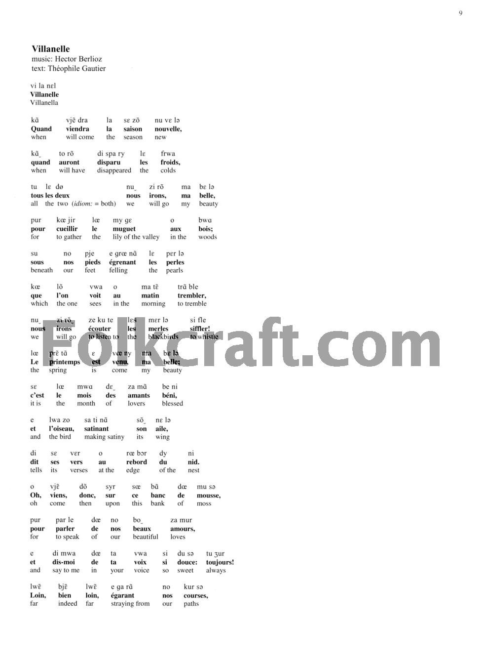 Pronunciation Guide For The French Song Anthology Bk/3 CDs (The Vocal Library) - Image 2