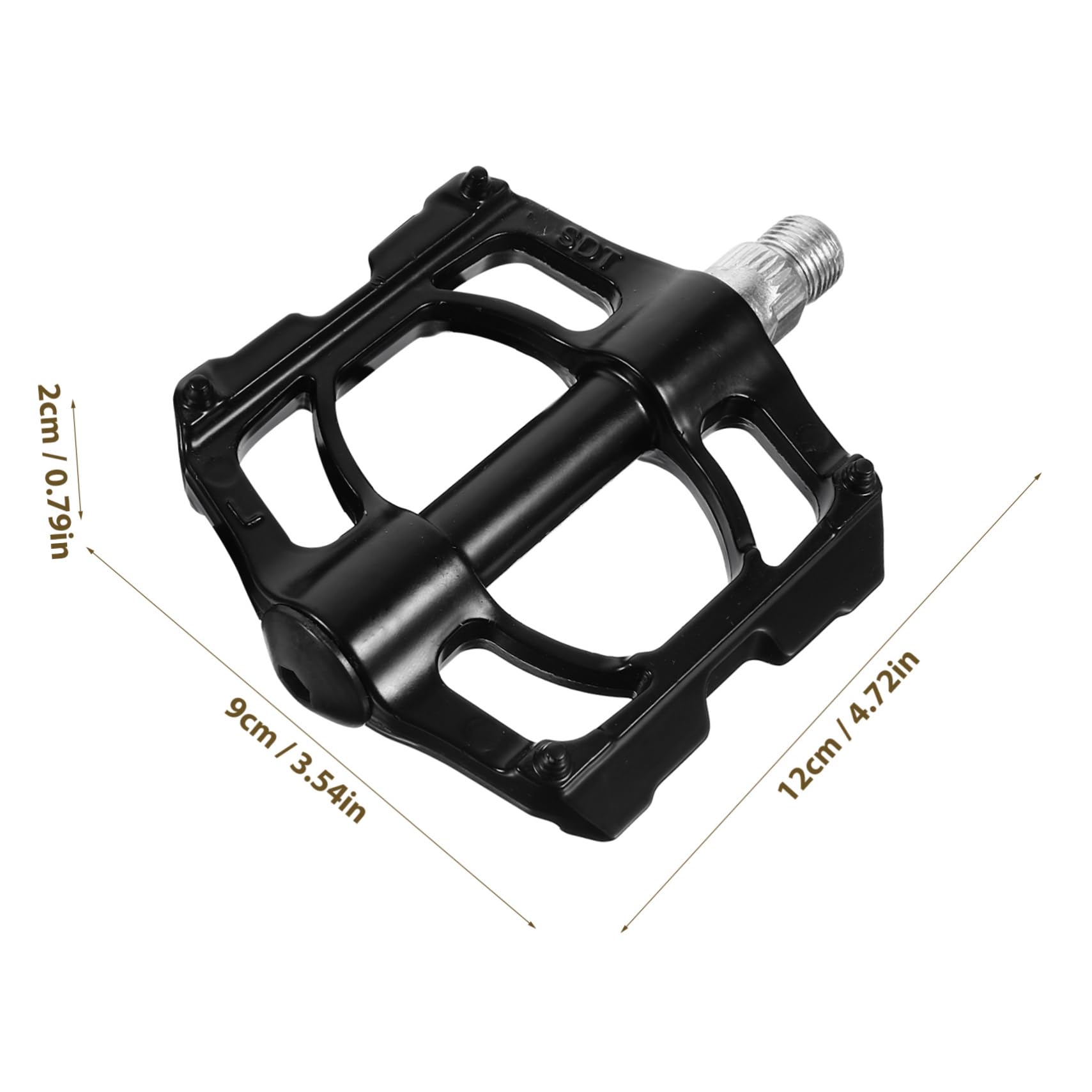 Pedales de Bicicleta de Aleación de Aluminio, Negros, 1 Par