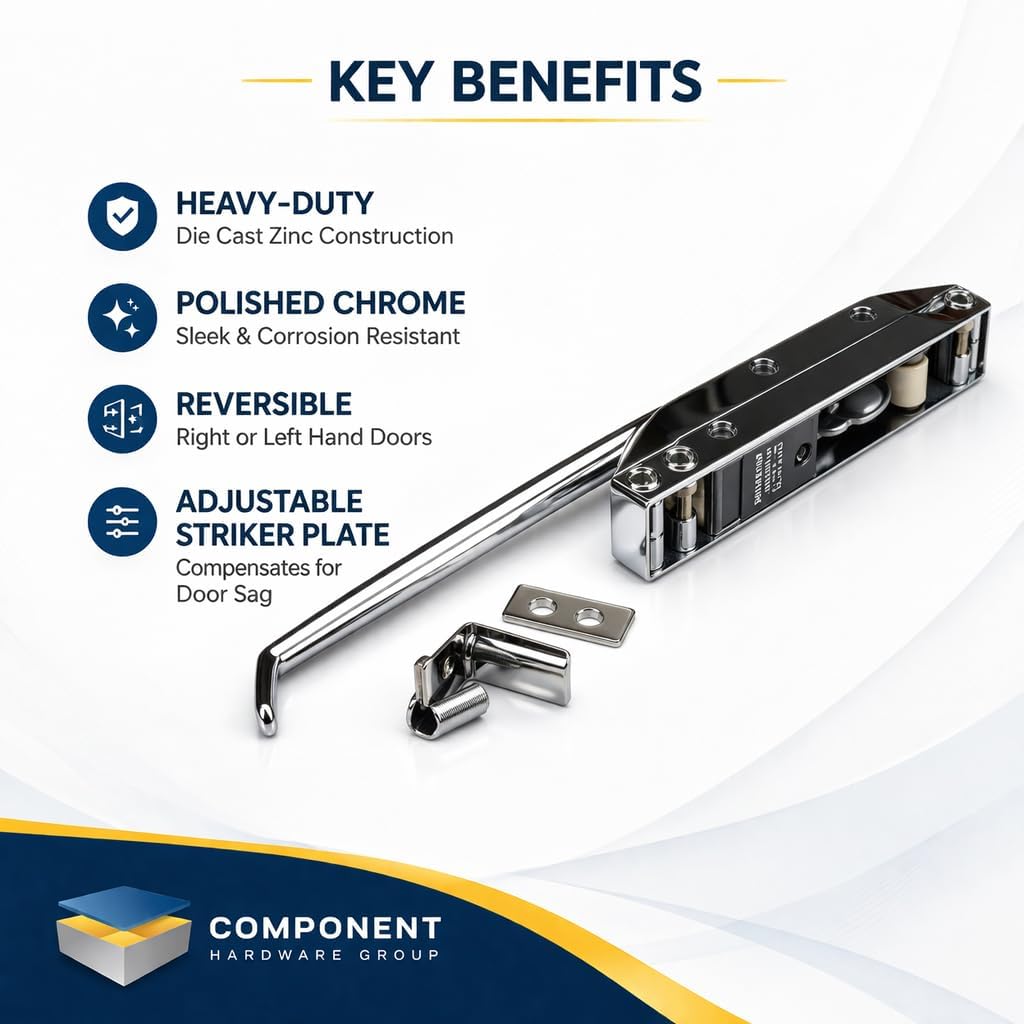 CHG (Component Hardware Group) R35-1105 Latch With Strike Mechanical Straight Handle For Chg Series 2830 59-1105 221097