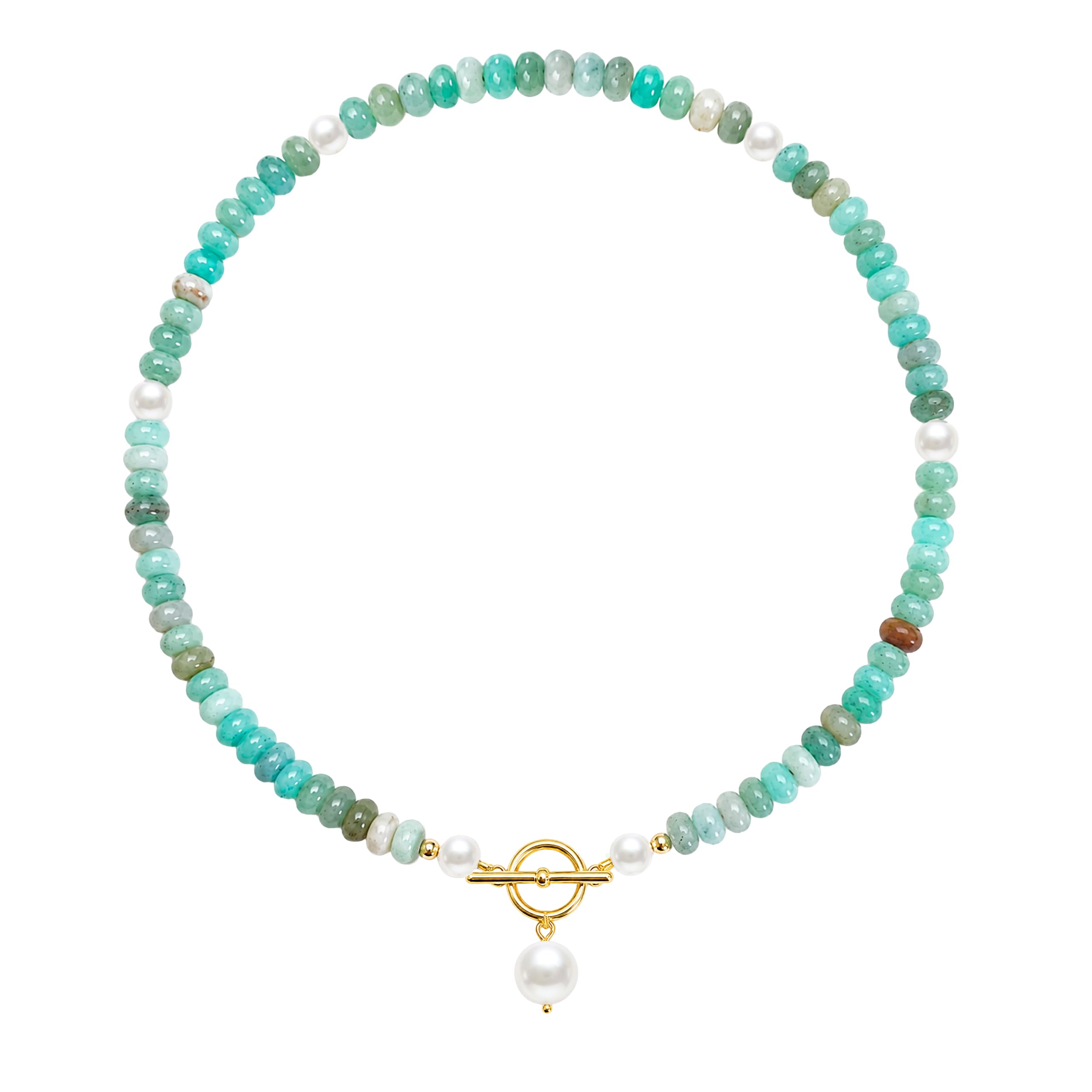 Zeffy Pearl Necklace 4MM/6MM/8MM Dainty Round Imitation Pearl Choker Necklace Wedding Pearl Necklace Delicate Jewelry for Women Simple Bridesmaid Jewelry Gifts