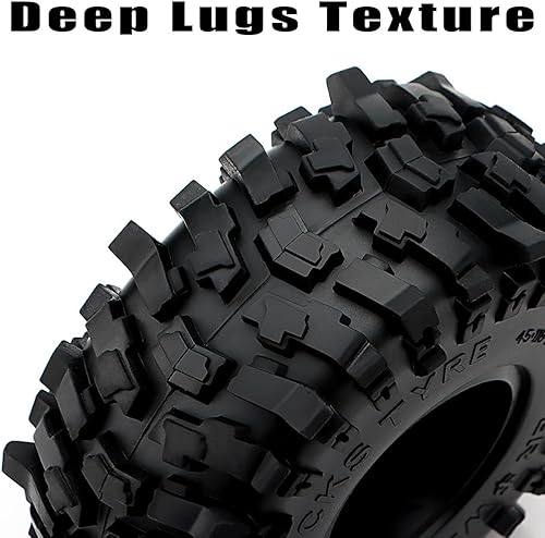 Miniatura 4 de GLOBACT 1.9 Neumáticos de oruga 110 Neumáticos RC Neumáticos de goma 4.646 * 1.772 in para 110 TRX4 TRX6 Axial SCX10 I II III Redcat GEN7 8 RC4WD (4