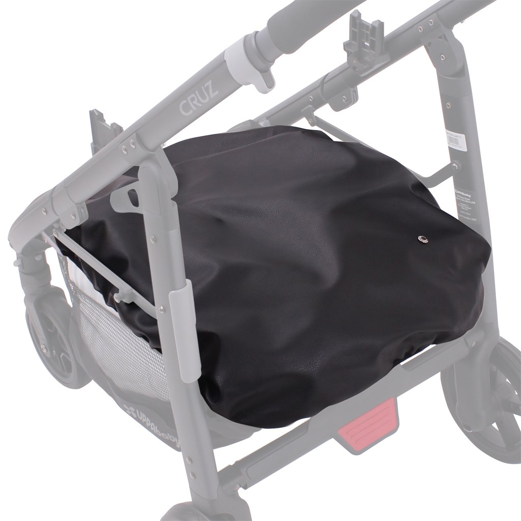 Cubre Cesta para Uppababy Cruz 2014 POLIPIEL NEGRA (Impermeable) - Gran volumen al no tener cremalleras