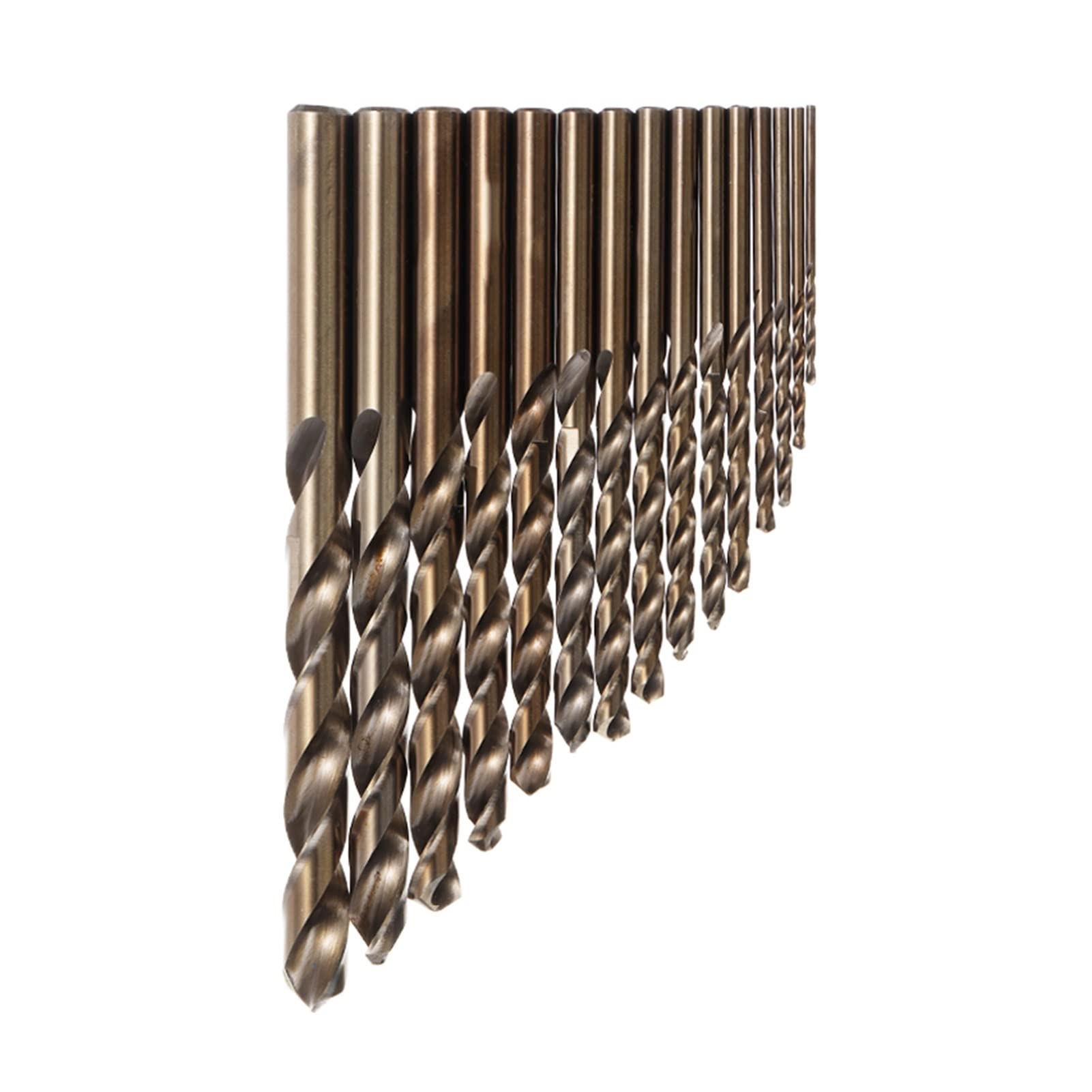 Wiertarka do dziurkowania 15 sztuk Kobalt Twist Wiertarka 1.5-10mm M35 Zestaw bitów routera Ślimak Kobaltowy Typ do wiercenia drewna Wiertnice Wiertnice Akcesoria
