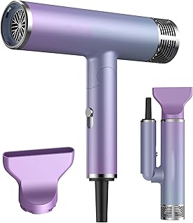 Secador de cabelo Soprador de cabelo Secador de Íons Negativo Elétrico Mini Dobrável Leve Soprador de Cabelo Silencioso Secador de Cabelo Rápido Casa Viagem Soprador de Cabelo Portátil Gradiente Secador de Cabelo em Forma de T