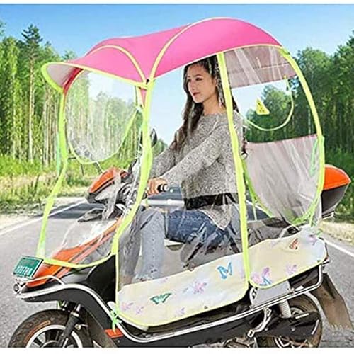 LXWKAI Toldo con dosel para sombrilla de motocicleta eléctrica completamente cerrado, sombrilla para motoneta, cubierta para lluvia para sombrilla de movilidad, Universal