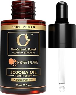 100% Plant Based Jojoba Oil - Cold Pressed Organic Jojoba Oil for Hair, Skin & Face - Nail Oil & Body Oil for Glowing Skin | Best for Hair Care & Deep Moisturization