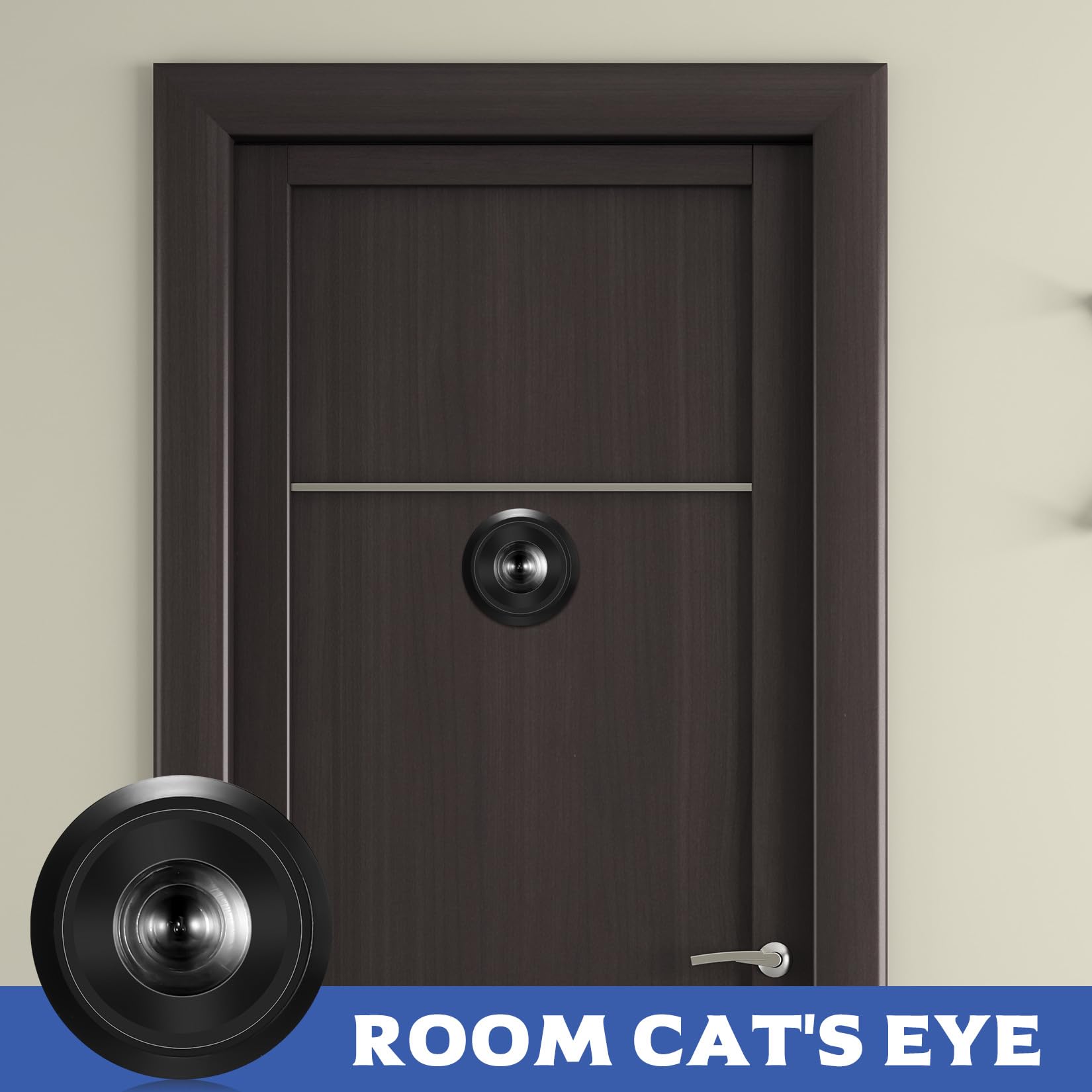 Door Viewer With Privacy Screen, 200° Wide Angle Optical