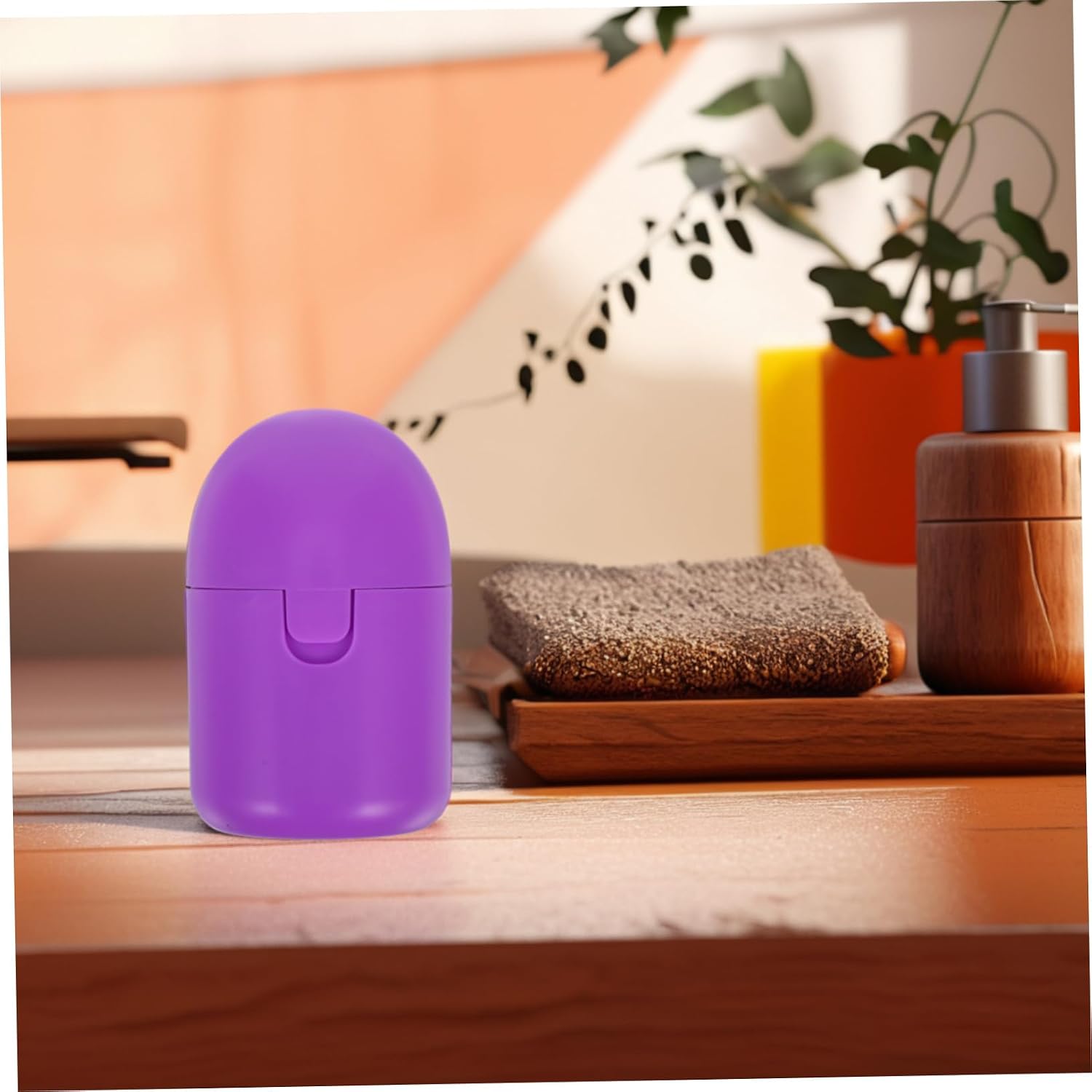 COLLBATH 2pcs Leakproof Storage Case Portable Organizer for Travel Material Easy to Clean Safe and Container for Your Period Essentials