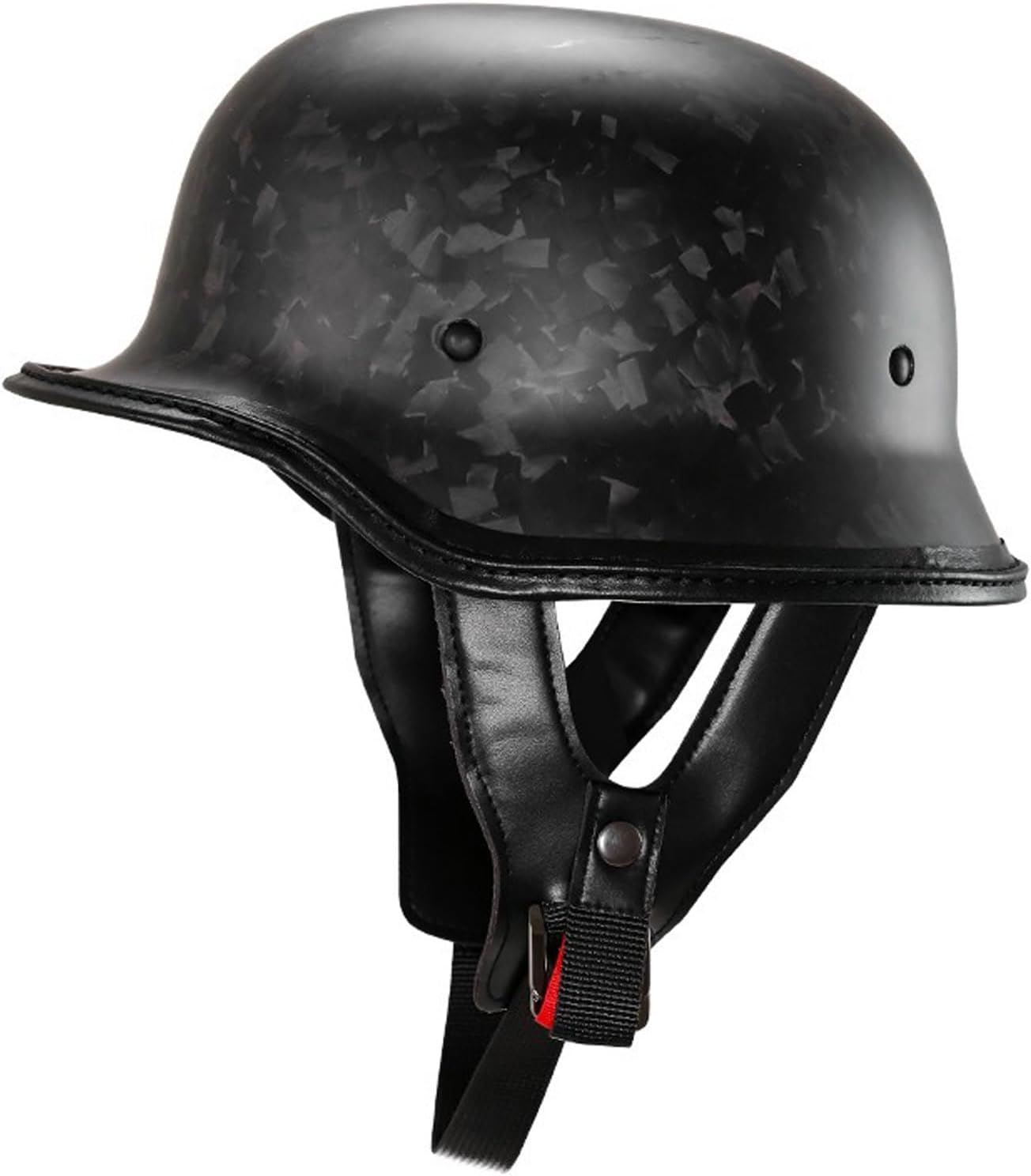 RUANLOV Vintage German Motorcycle Half Helmet, ECE/DOT Approved Adult Men Women Retro Open Face Helmet, with Adjustable Quick Release Buckle, for Bicycle Cruiser Scooter (D L)