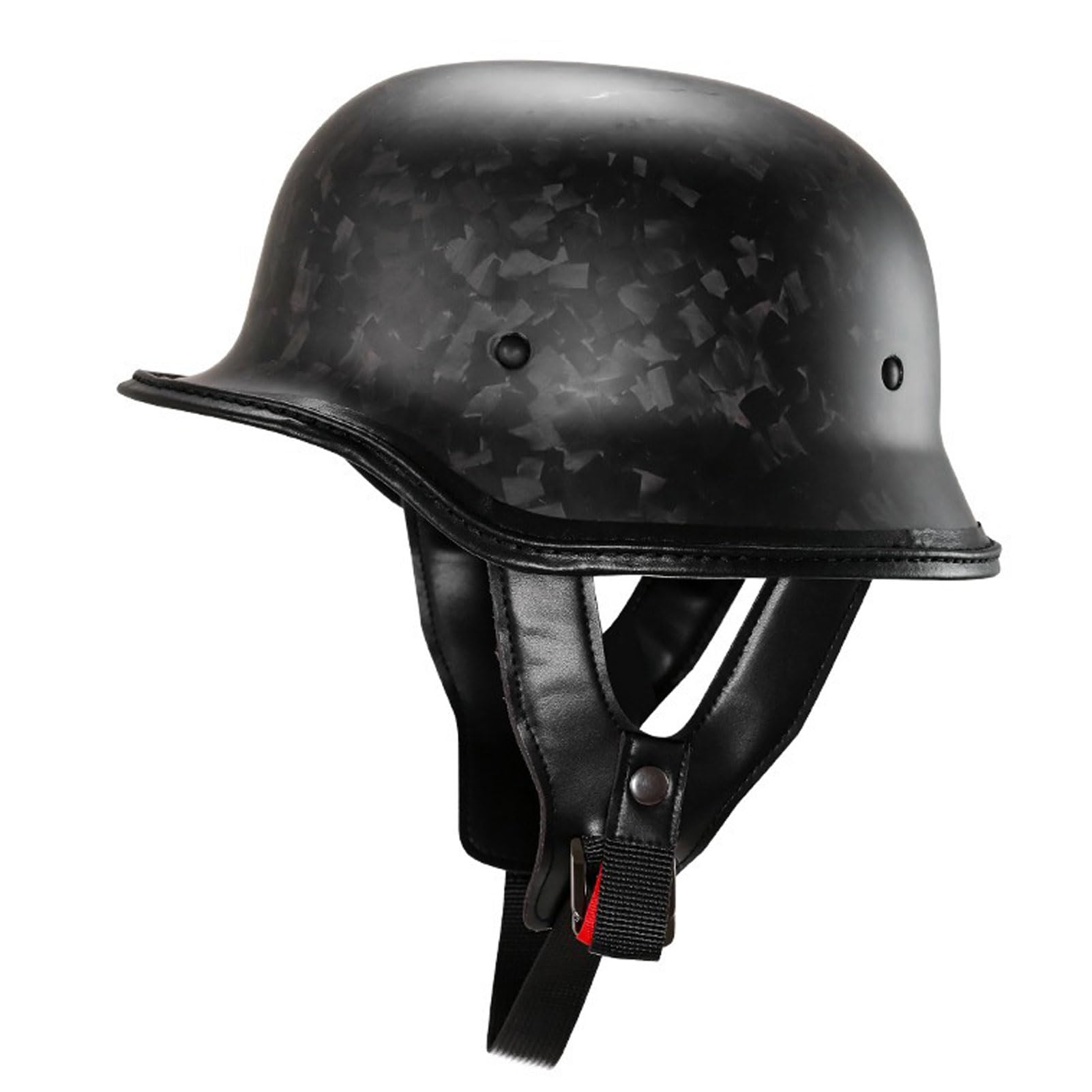 Vintage German Motorcycle Half Helmet, ECE/DOT Approved Adult Men Women Retro Open Face Helmet, with Adjustable Quick Release Buckle, for Bicycle Cruiser Scooter