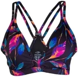 Top Mormaii Nadador Playa Beach Sports com Bojo Branco Folhas-m