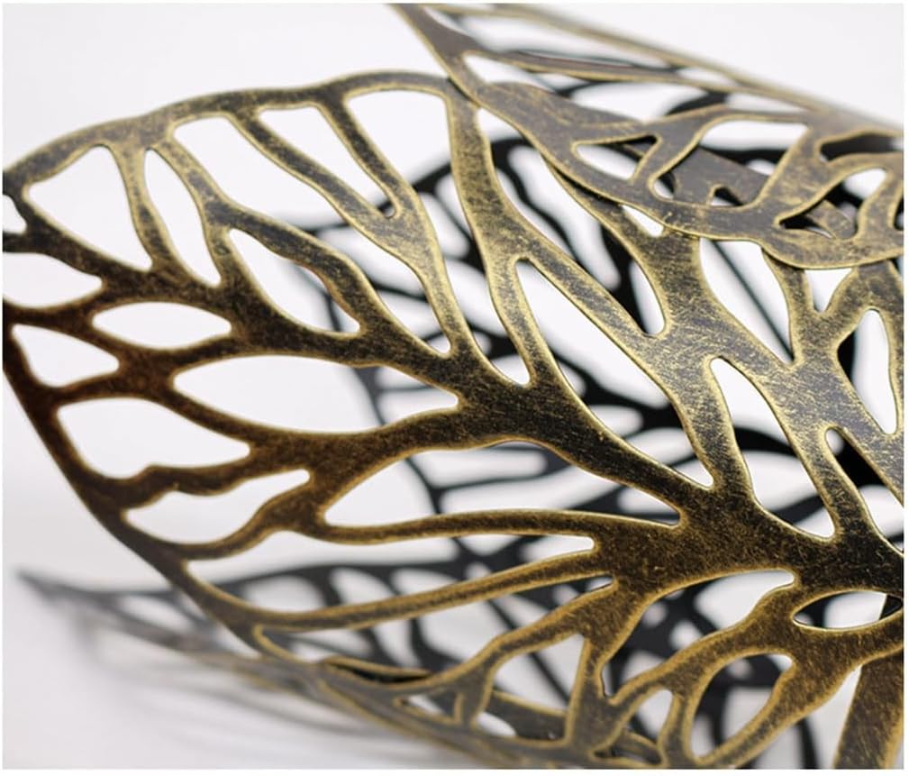 Iron Hollowed Out Leaves Candlestick Home Decoration