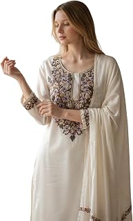 Women Cotton Suits with Kashmiri Embroidery Unstitched Dress Material Salwar Suits Price In India