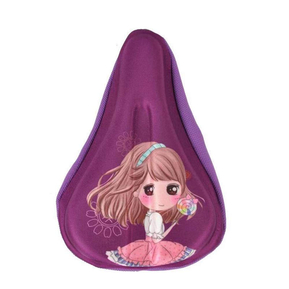 Fahrradsattelkissen, weiches Gel, atmungsaktiv, für Kinder, 22,9 x 15,2 cm, für die meisten Kinder (Rosa)
