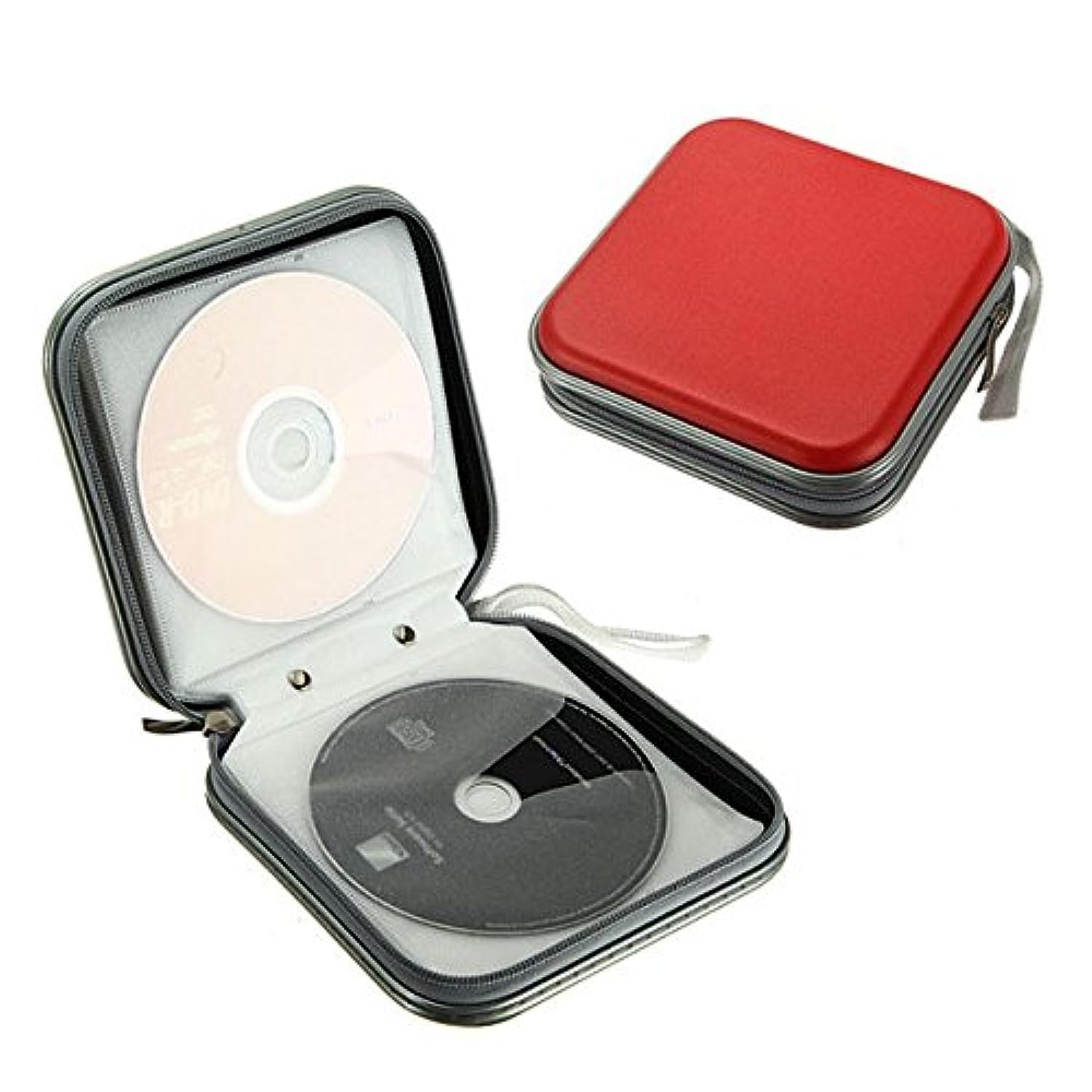Portable 40pcs Capacity Disc CD DVD VCD Wallet DJ Storage Organizer- 6"x6" x2"