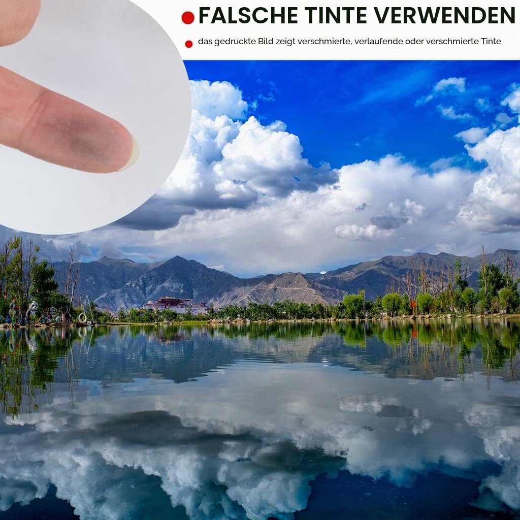 Thick A3 Plus A3+ 13x19 doppelseitig matt – Fotopapier 260 g/m², 60 Blatt, Tintenstrahlpapier, bedruckbar für Menüs, Kalender, Tintenstrahldrucker.