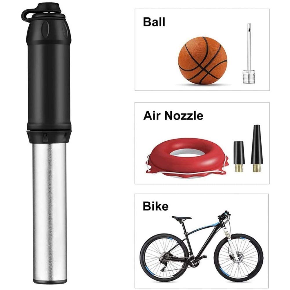Fahrradreifenpumpe Super Mini Tragbare Teleskop-Luftschlauch-Fahrradpumpen Hochdruck-Fahrradluftpumpe, mit Montagesatz Fahrradreifen-Reparaturwerkzeug