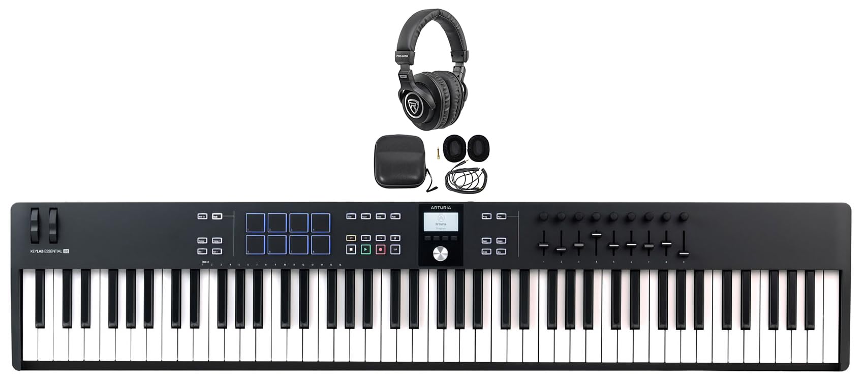 Amazon.com: Arturia KEYLAB ESSENTIAL MK3 88-Key Black USB MIDI