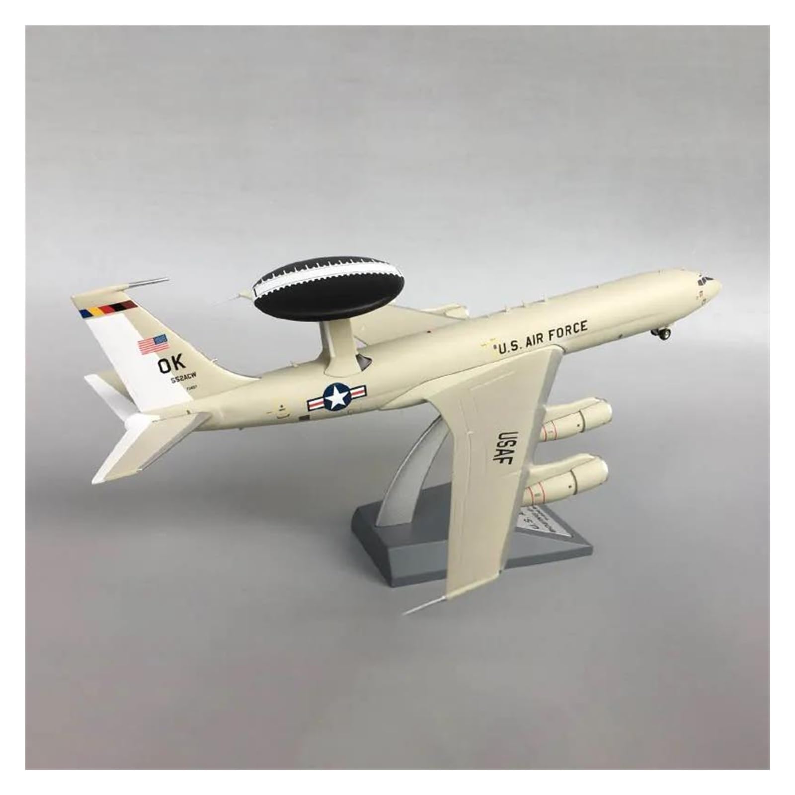 Fighter jet modelo de avión E-3B AEW 552AC de colección militar en miniatura escala 1/200