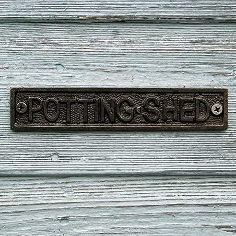 Bluebell Yard Cast Metal Potting Shed Sign Cover