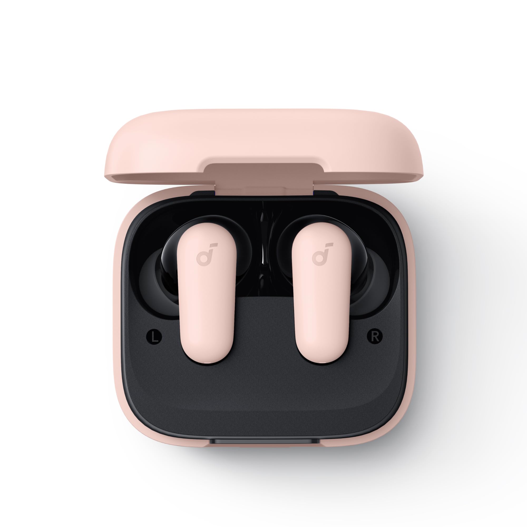 Soundcore P30i by Anker Noise Cancelling Earbuds, Strong and Smart Noise Cancelling, Powerful Bass, 45H Playtime, 2-in-1 Case and Phone Stand, IP54, Wireless Earbuds, Bluetooth 5.4 (Pink)