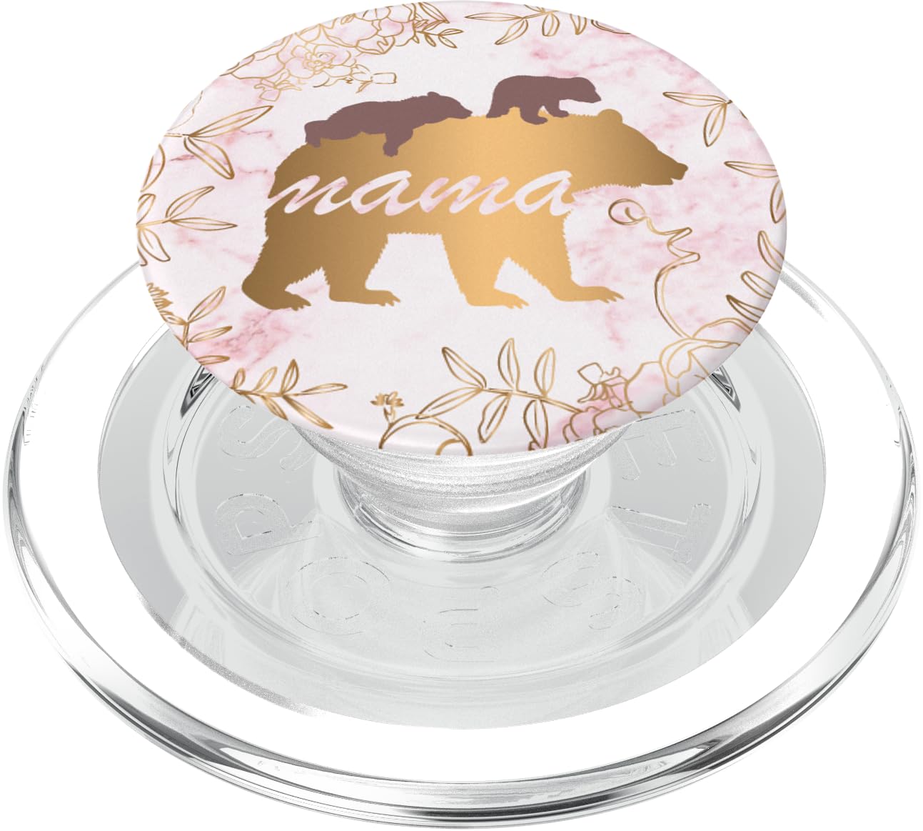 Mama Bear 2 Cubs Women Cell Phone Accessory PopSockets PopGrip for MagSafe