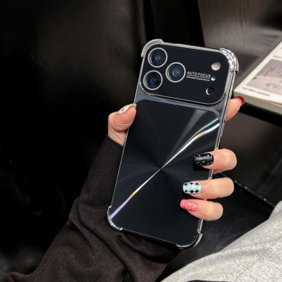 Coque iPhone 13 Pro Max protection d'objectif boîtier antichoc cadre plaqué noir - 8