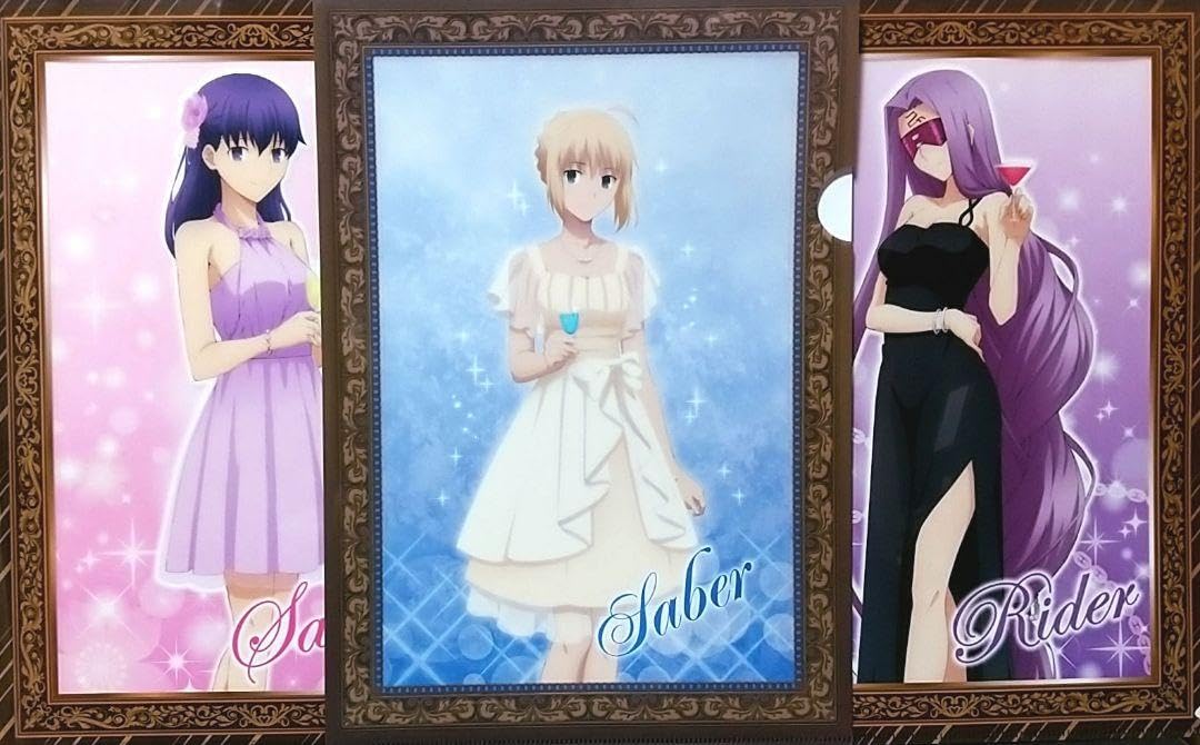 Amazon.co.jp: 劇場版 Fate stay night ドレス3枚セット A4クリア  