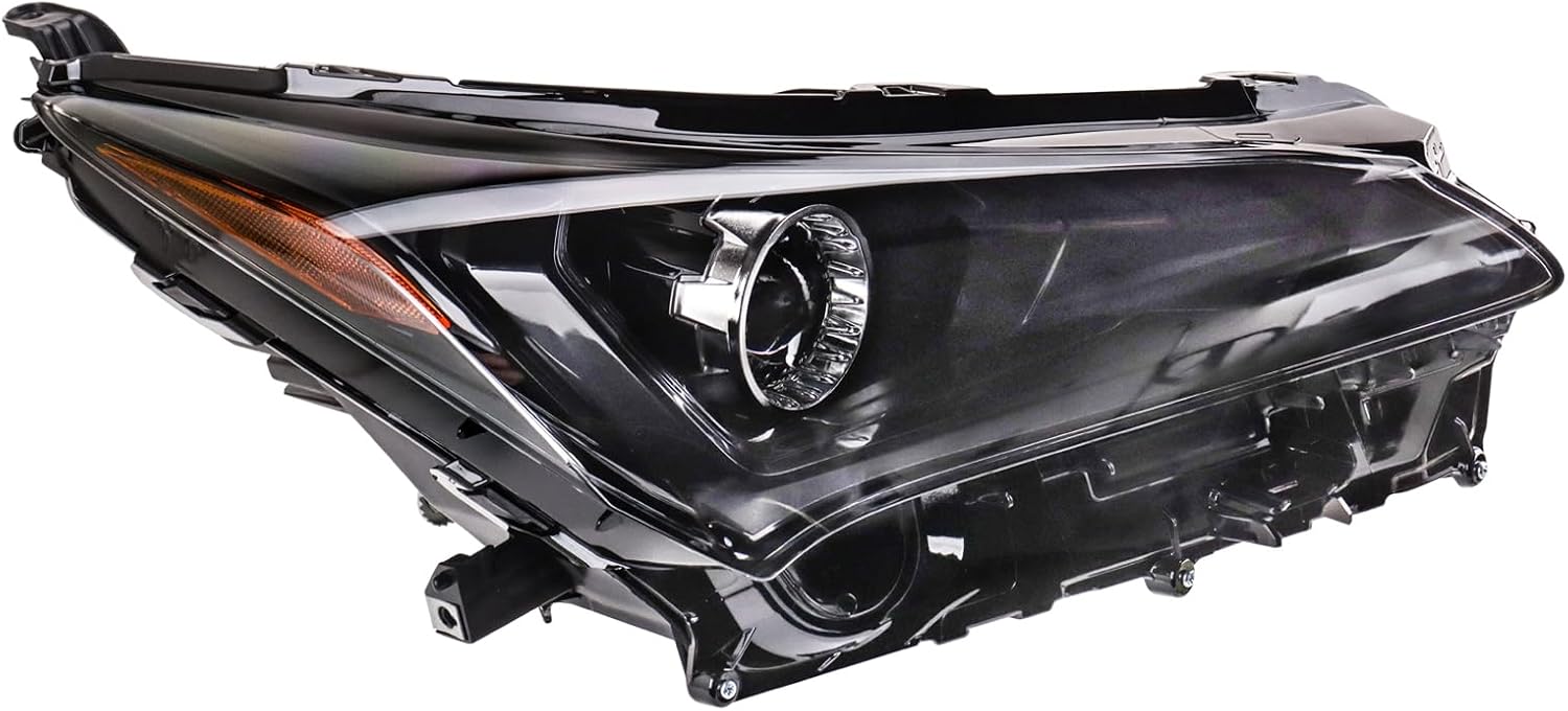 TRQ Headlight Assembly LX2503176 Compatible with 2018-2021 Lexus NX300h