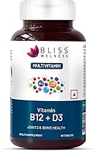 Bliss Welness VitaBliss B12+D3 Multivitamin - 60 Tablets