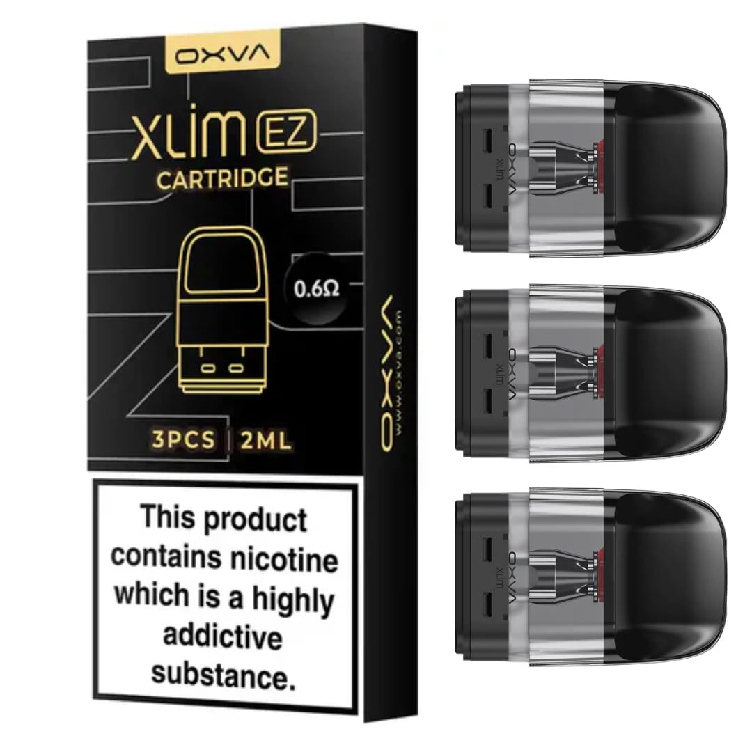 Oxva Xlim EZ Pods [0.6] - 3 Pack - Available in 0.4,0.6,0.8,1.2Ω - Compatible with Oxva Xlim Series EXCEPT Xlim C Kit - No Nicotine