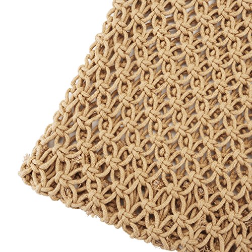 Ayliss Handmade Straw Bag Travel Beach Fishing Net Handbag Shopping Woven Shoulder Bag for Women4