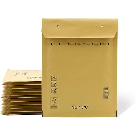 Supplyhut Buste Eco 250 Buste Imbottite Kraft #0 Per Spedizioni - Misura 6.5x10 Pollici, Ecologiche, Leggere, Marca Supplyhut, Nuovo Pacco Filo 6 Mm